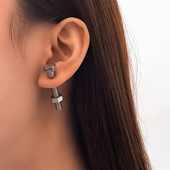 ⚜️[𝟯/$𝟮𝟴]⚜️NEW Bolt Double-Sided Earrings - Picture 5 of 11